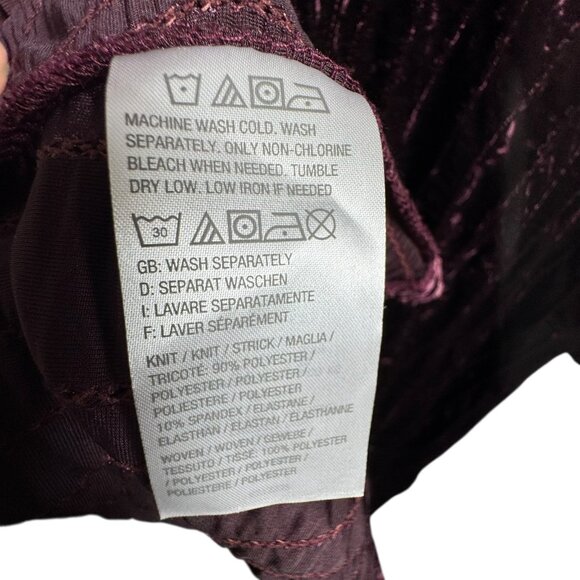 Logo Lavish Lori Goldstein burgundy crushed velvet duster size 1X long cardigan - Picture 7 of 9